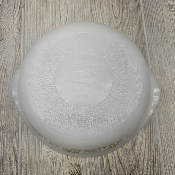 Vintage Glasbake Mixing Bowl 2QT Daisy Floral USA 8in Ovenware Bakeware Pyrex Er - Picture 6 of 7